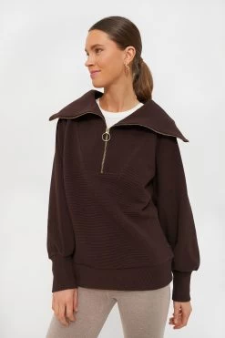 Varley Coffee Bean Vine Half Zip
