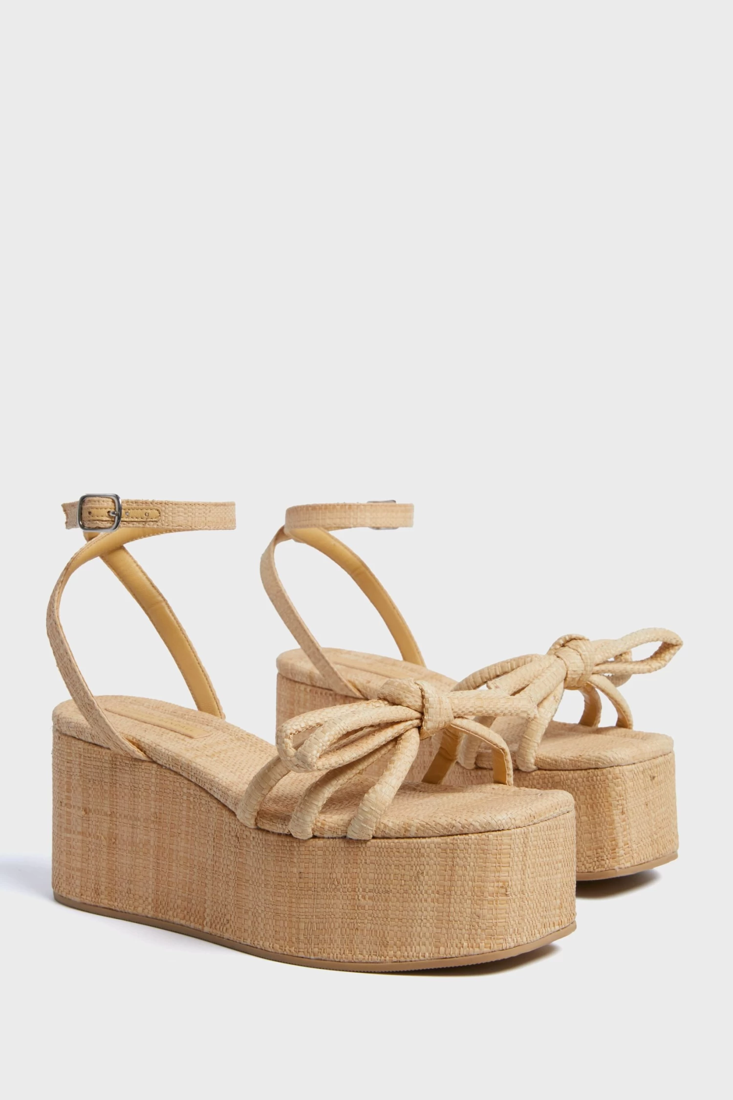Loeffler Randall Natural Raffia Hudson Platform Sandals 4 Loeffler Randall Natural Raffia Hudson Platform Sandals - Image 4