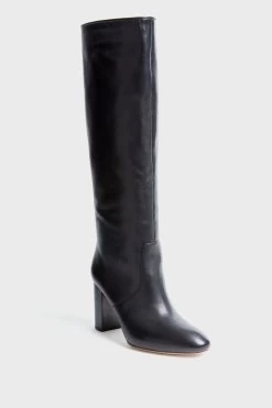 Loeffler Randall Black Goldy Tall Boots