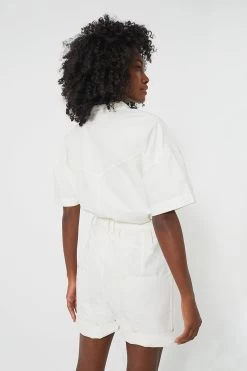 Isabel Marant Etoile Ecru Kiara Summer Cotton Poplin Romper 8 Isabel Marant Etoile Ecru Kiara Summer Cotton Poplin Romper -Vogue Vista Clothing U5FmiOre9EzVEstYq6atFUN89MoriHEH 1