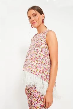 Zia La Scala Top With Feathers -Vogue Vista Clothing UXuZFwYabxnlJea7FEVtZeZkYz0pAEGG 1