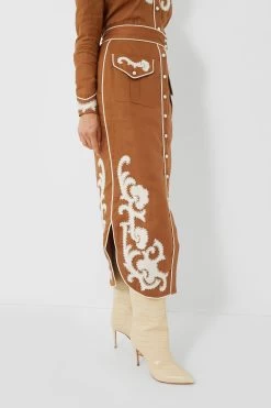 Tobacco Ruby Applique Skirt -Vogue Vista Clothing UyE9fe94NHZCgeYPgw2FqKNHIaAHVujo 1