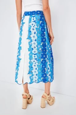 Farm Rio Flower Stripes Off White Midi Skirt -Vogue Vista Clothing Vyck8H8YM02v0U57p6cjGqE0MsCQX0wb 1