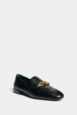 Tory Burch Black Jessa Loafer