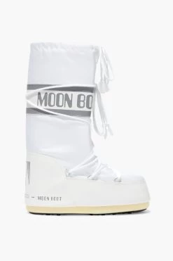 Moon Boot White Icon Nylon Boots