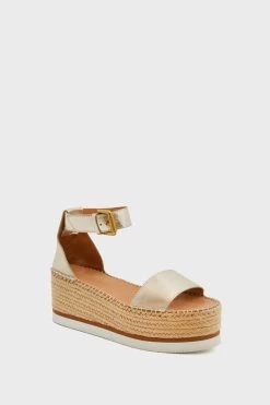 See By Chloé Light Gold Glyn Sandals