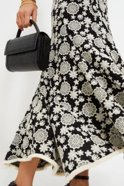 Black & Ivory Eyelet Violet Maxi Skirt -Vogue Vista Clothing XLGA4nLxJaxtszGXkVelCPuzbL6nWdcE 1