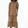 Chestnut Brown Selena Maxi Dress