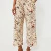 Weekend Max Mara Ivory Flower Gradara Pants
