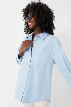 ANINE BING Blue Mika Shirt -Vogue Vista Clothing YH6sCXgzzf9BXakMtRTbygasBKSik3m8 1