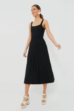 Staud Black Ellison Dress