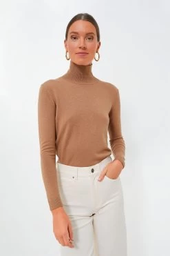 Weekend Max Mara Camel Kiku Turtleneck