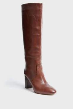 Loeffler Randall Espresso Goldy Tall Boots