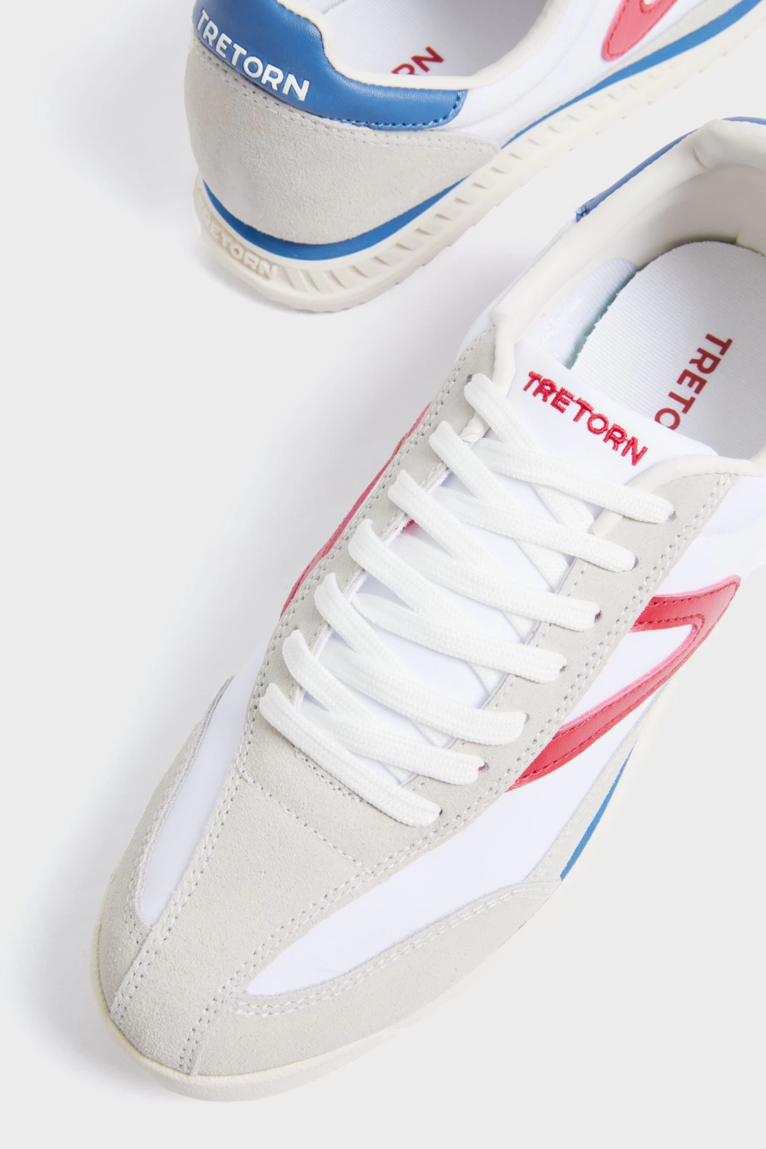 Tretorn Women's Red And Navy Rawlins Sneakers 5 Tretorn Women's Red And Navy Rawlins Sneakers - Image 5