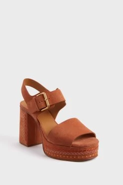 See By Chloé Medium Orange Pheebe Heels