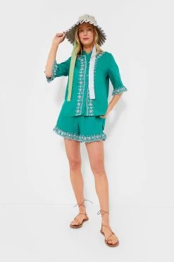 Embroidered Linen Montauk Lounge Shirt -Vogue Vista Clothing afMUc8xHXU2mb9PPOpl23IXNOQOwruN7 1