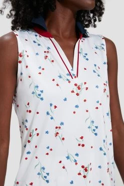 Hyannis Floral Sleeveless Caroline Polo -Vogue Vista Clothing b3sUrcf2TNVTQvUjX13QwGfcT9N4i72b 1