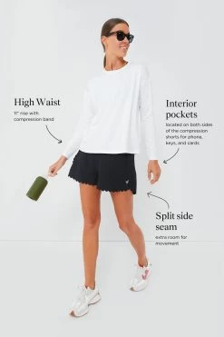 Black Scallop Marisa Tennis Short -Vogue Vista Clothing b4rMqNrXnupMm8K38pWrZjOonnKz9wLy 1