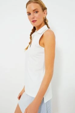White Sleeveless Caroline Polo -Vogue Vista Clothing bKqmS277fLvb8kACFTN9zVSluOwr735O 1
