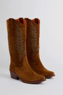 Peat Goldie Embroidered Suede Cowboy Boots -Vogue Vista Clothing bZclnogcuWRRXJrFtKQaR3zqLHGSv8YX 1