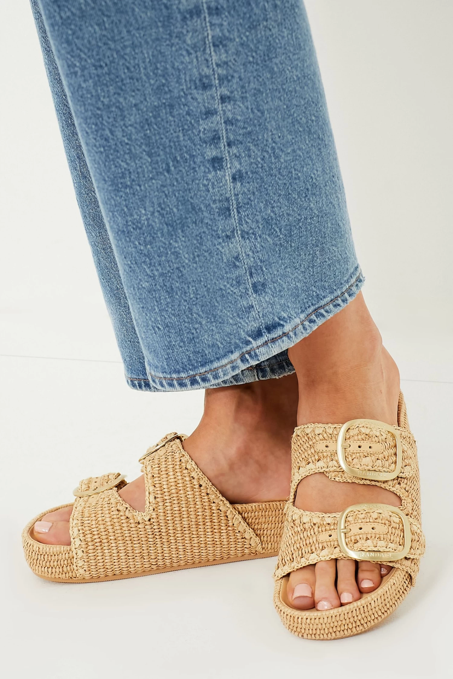 Loeffler Randall Natural Chunky Woven Raffia Sandals 2 Loeffler Randall Natural Chunky Woven Raffia Sandals - Image 2
