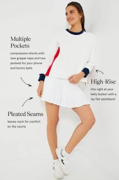 White 15 Inch Williams Tennis Skirt -Vogue Vista Clothing cn75QtlLjXGDrp7QQZLbwXn9S28Sh1RG 1