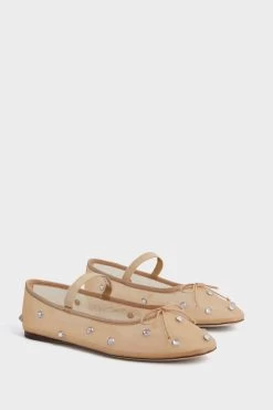 Loeffler Randall Caramel Mesh With Clear Rhinestone Leonie Flats -Vogue Vista Clothing dOc1GQ5FvhMAJJMNqEI2t88r0g0g3FZT 1