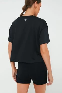Black Cropped Ryan Boyfriend Tee -Vogue Vista Clothing drDgR5w8tIX0G0FYCdSutKD2b2wXv4DC 1