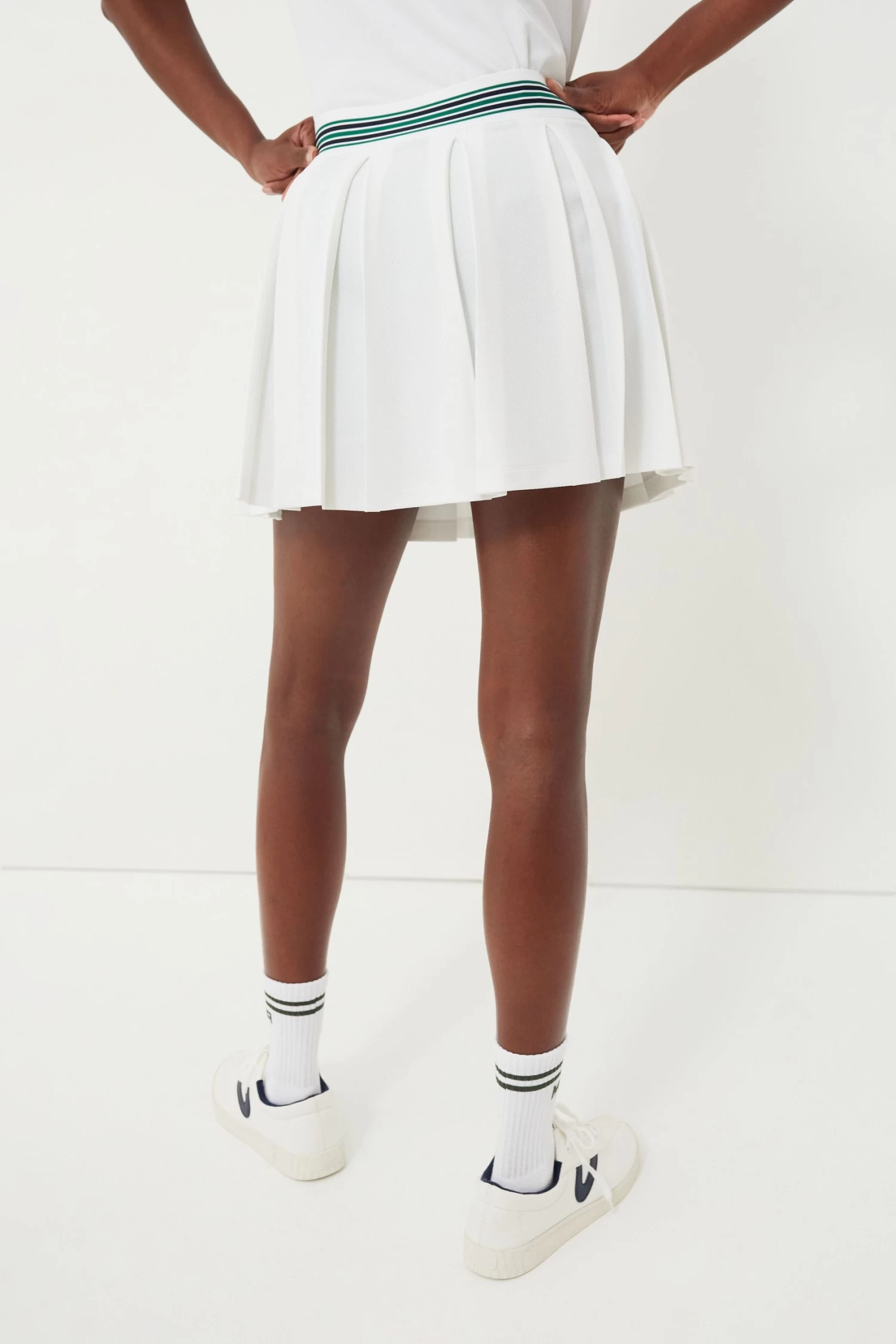 Blanc Performance Pique Pleated Tennis Skirt 4 Blanc Performance Pique Pleated Tennis Skirt - Image 4