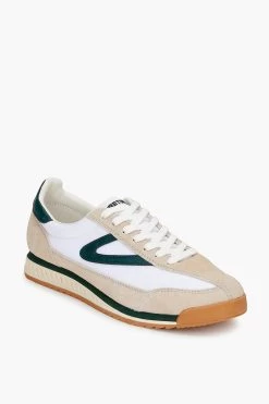 Tretorn White And Green Rawlins Sneakers