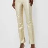 Gold Foil Rae High Rise Ankle Skinny Pants