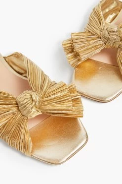 Loeffler Randall Gold Daphne Knot Flat Sandal -Vogue Vista Clothing eSOuN3utMfADU1vDrDpCnYPppzchvq8A 1