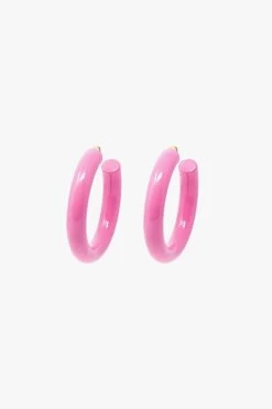 Rose Hoop Earrings