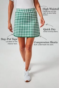 Green Trellis 16 Inch Karrie Golf Skirt -Vogue Vista Clothing f4HwvN0WWA52yfDRk4P1Q5xvIyHtll8N 1