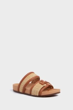 Sam Edelman Natural Rich Cognac Rowan Sandals