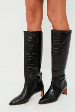 Black Croc Lou Walking Boots -Vogue Vista Clothing fDvBuMnMaAYPBObTG5FGDvOd0DYrqzJZ 1