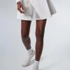 White And Fresh Buds 15 Inch Naomi Tennis Skirt