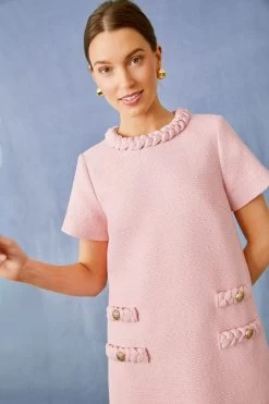 Pink Salt Tweed Jackie Dress 19 Pink Salt Tweed Jackie Dress -Vogue Vista Clothing g8JfrHHYF15LbJg5fxrBrc9AikTudqpr 1