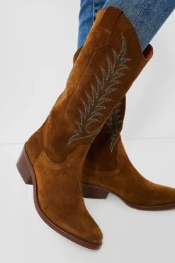 Peat Goldie Embroidered Suede Cowboy Boots -Vogue Vista Clothing gCBJpQb91Vobv09soPj5ZkeEu8hWhIoa 1
