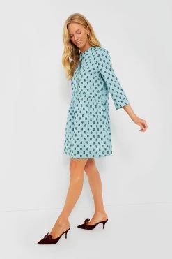 Slate Blue Half Drop Royal Shirt Dress -Vogue Vista Clothing gGDT9lVDydnyDwiEzx1piw0jA1YnWnR9 1