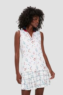 Hyannis Floral Sleeveless Caroline Polo