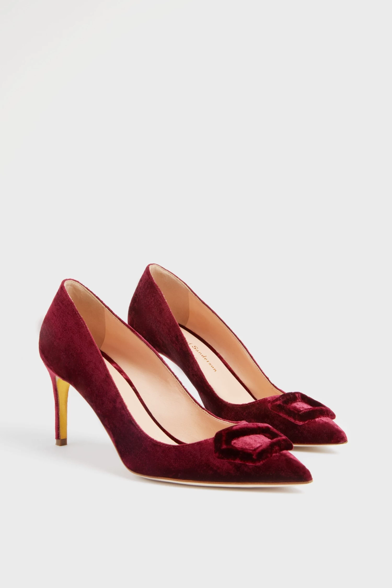 Bordeaux Velvet New Nada Heels 4 Bordeaux Velvet New Nada Heels - Image 4