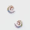 Multi Pascal Crystal Earrings