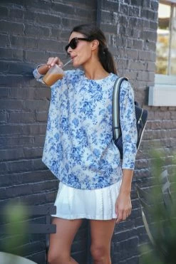 Blue Bouquet Ally Swing Sweatshirt -Vogue Vista Clothing gUuRVvZqhb41o09g4FG2sVeAbQNWuFzo 1