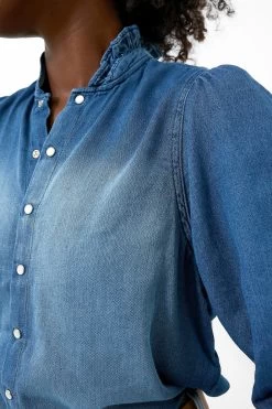 Ba&sh Light Used Blue Axelle Shirt -Vogue Vista Clothing gf3cJV7ABdPbT9ZDCKnUPfNrMcygcPSm 1