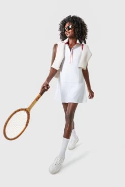 White And Red Sterling Tennis Dress