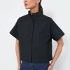 Black Trapunto Stitch Sofia Shirt