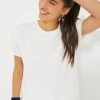 White Short Sleeve Ryan Boyfriend Tee