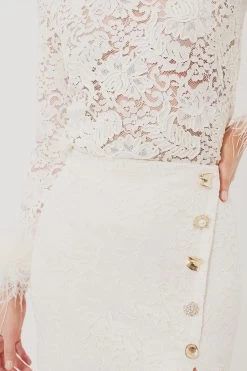 SELF PORTRAIT Cream Cord Lace Midi Skirt -Vogue Vista Clothing hfFWsjI0tqdGintagotGeMtlJjK3xl9Q 1