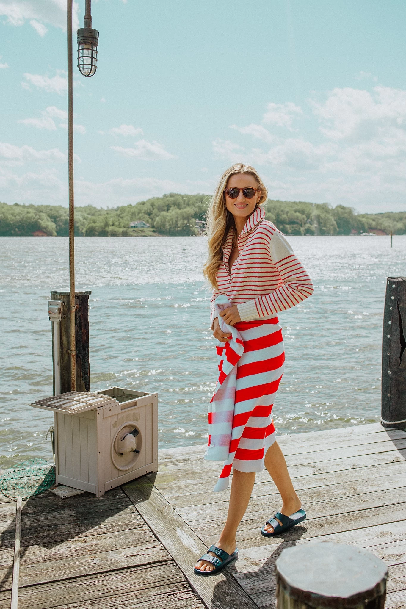 Freedom Moses Navy Moses Sandals 2 Freedom Moses Navy Moses Sandals - Image 2